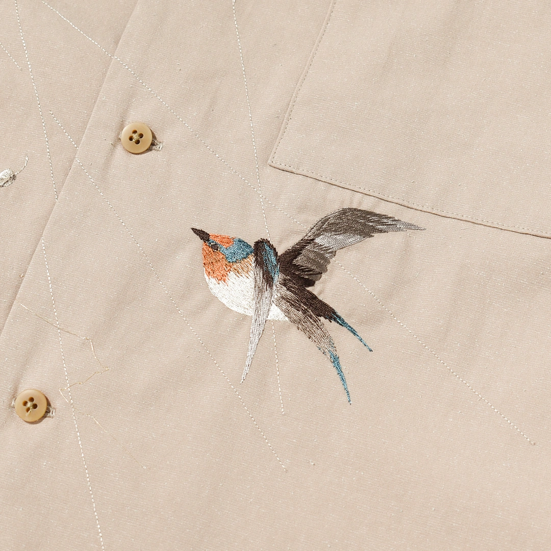 251OJ-SH14)OLD JOE(オールドジョー)SILK NEP CLOTH SOUVENIR SHIRT