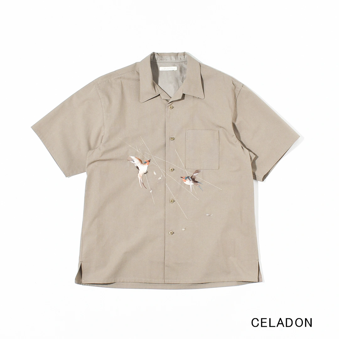 251OJ-SH14)OLD JOE(オールドジョー)SILK NEP CLOTH SOUVENIR SHIRT