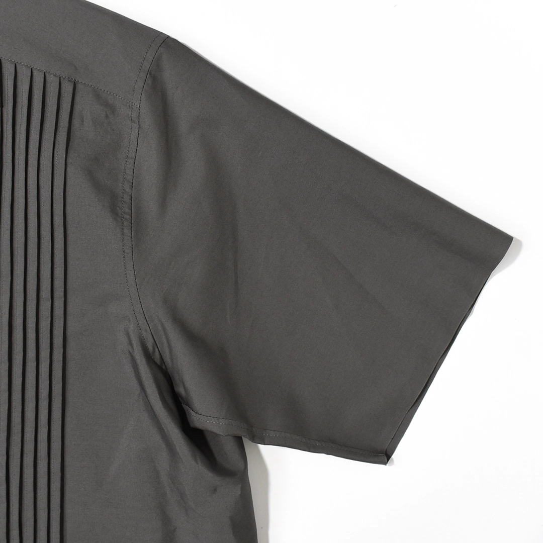 [km261sh01a]KIMURA(キムラ/木村)Tuck Cuba H/S Shirt(タックキューバ半袖シャツ)の商品画像