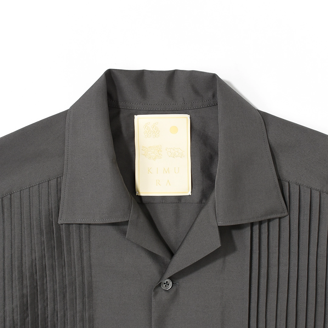 km261sh01a]KIMURA(キムラ/木村)Tuck Cuba H/S Shirt(タックキューバ