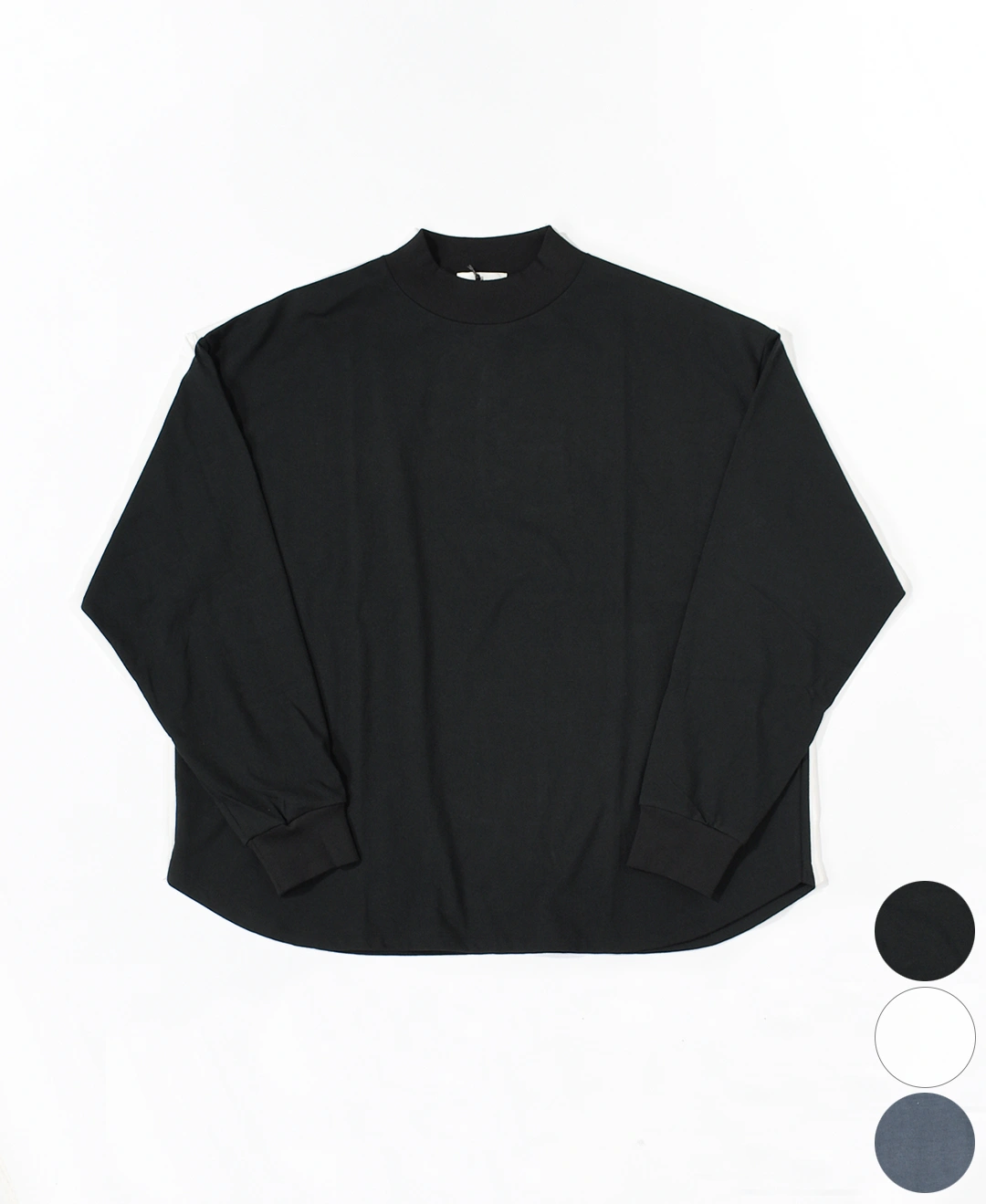 【30% OFF】[ALV-00137]alvana(アルヴァナ) 空紡 MIDLE NECK ROUND L/S TEE SHIRTS(空紡天竺 ミドルネックラウンドロングスリーブTシャツ)【WINTER SALE】の商品画像