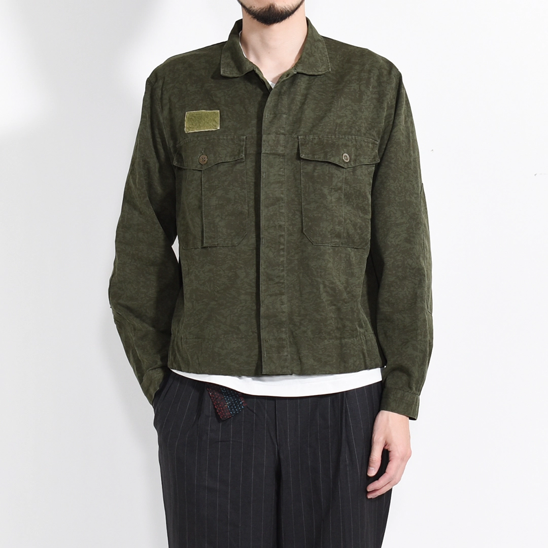 ch5068] CHANGES (チェンジーズ) Remake Military Shirt(リメイク