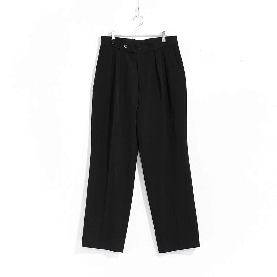 ULTERIOR フィンクスコットン ギャバジン タックトラウザー