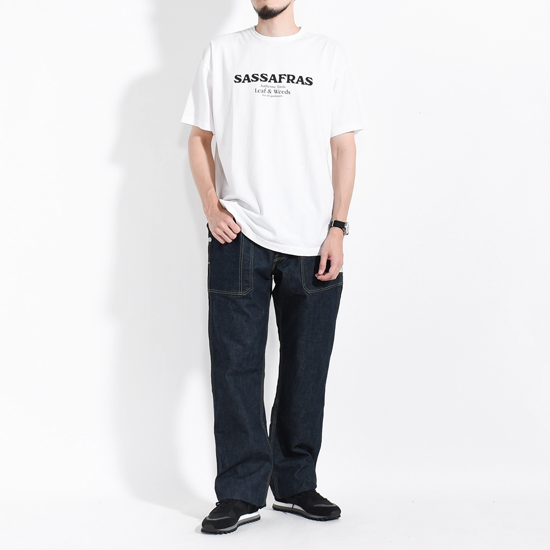[SF-262367]SASSAFRAS (ササフラス) SF Leaf & Weeds T 1/2 (SF リーフ&ウィーズTシャツ)の商品画像