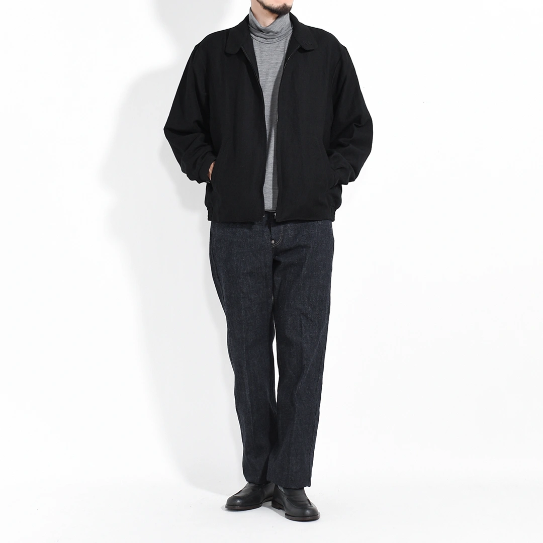 60-88-IO)Ithe(イザ)Wool Linen Blouson(ウールリネンブルゾン