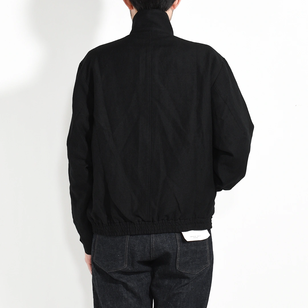60-88-IO)Ithe(イザ)Wool Linen Blouson(ウールリネンブルゾン