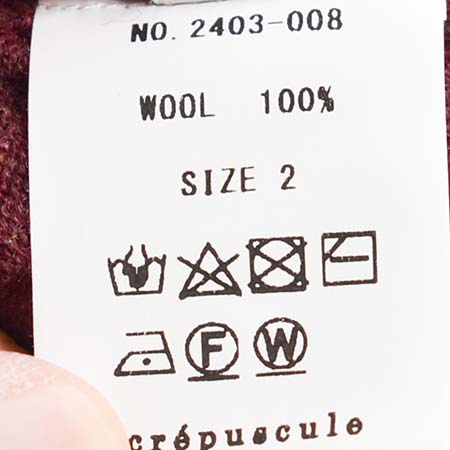 50% OFF】[2403-008] crepuscule (クレプスキュール) Moc Neck P/O