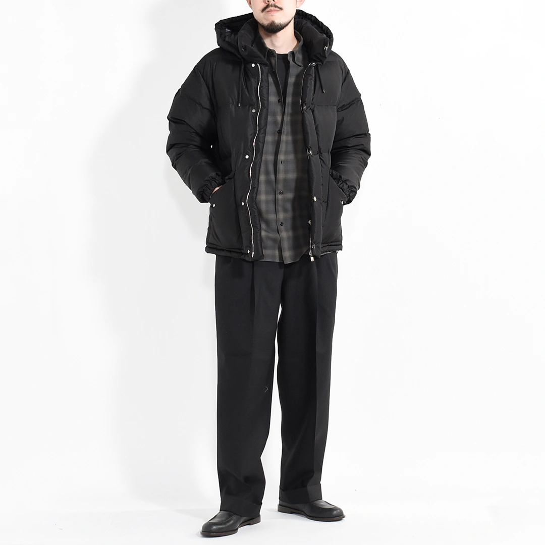 a25c17bl01c]MARKAWARE (マーカウェア)Silk Taffeta Silk Down Parka