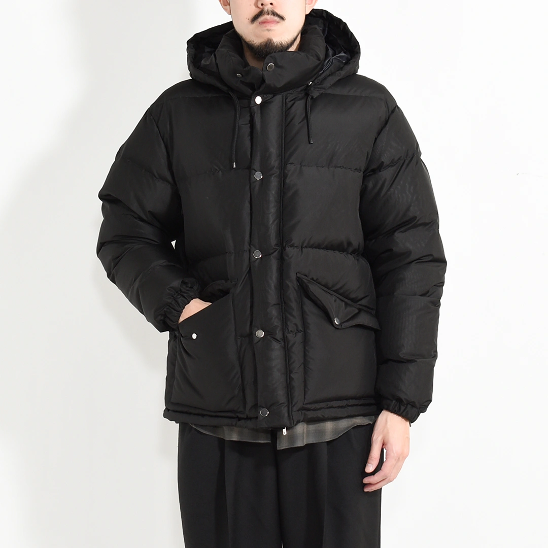a25c17bl01c]MARKAWARE (マーカウェア)Silk Taffeta Silk Down Parka