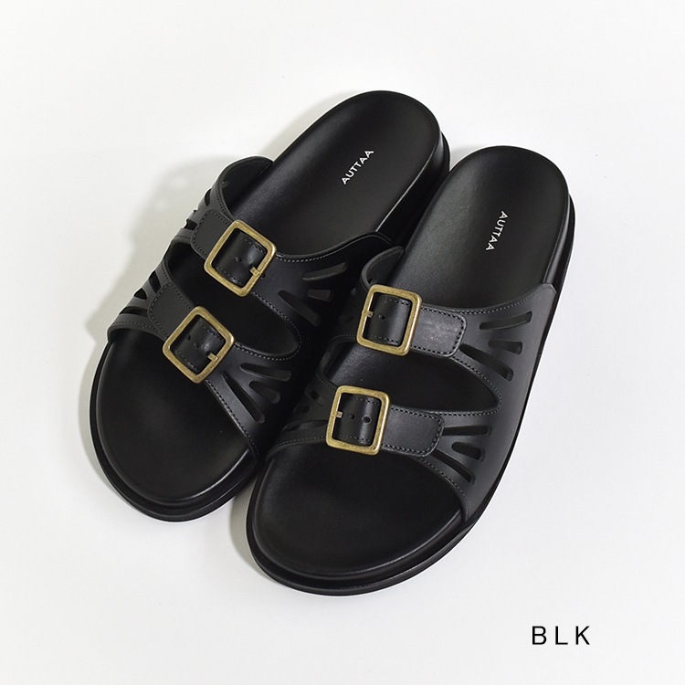au-01-91]AUTTAA(アウッタ)Double Buckles Sandals(ダブル