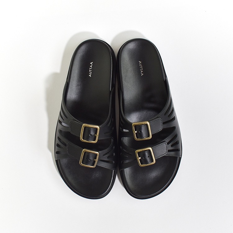 au-01-91]AUTTAA(アウッタ)Double Buckles Sandals(ダブル
