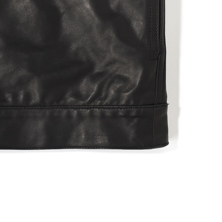 marka レザー パフテック 30% OFF】[m25c09bl01c]marka(マーカ) Sheep Leather Leather Trucker