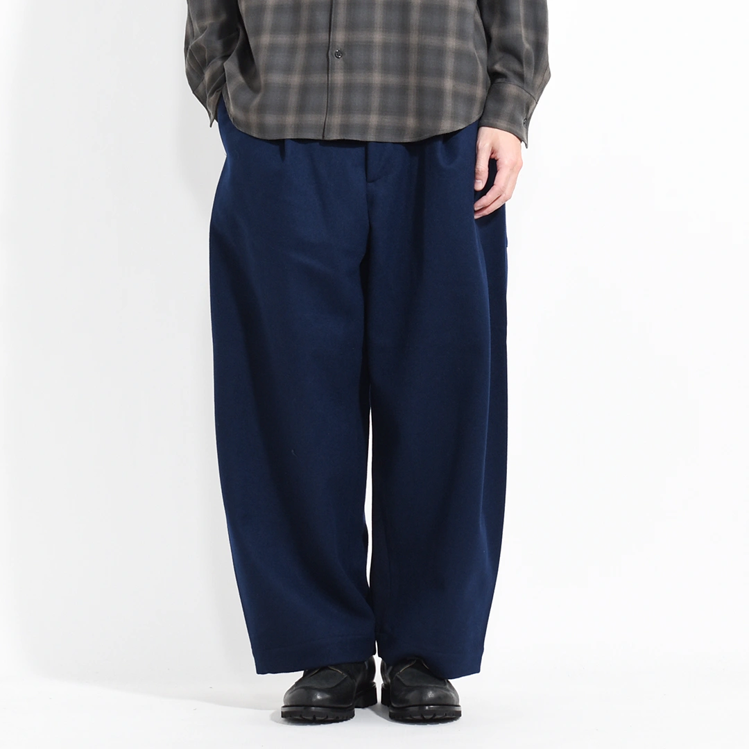 252509)Handwerker(ハンドベーカー)HW Wide Trousers / Wool Melton