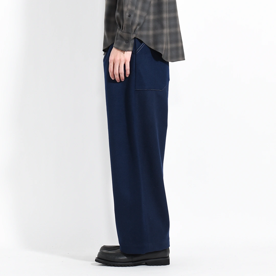 HED MAYNER　ウールワイドパンツ Mサイズ NAVY 16万円 m75331677472_1.jpg?1763047465