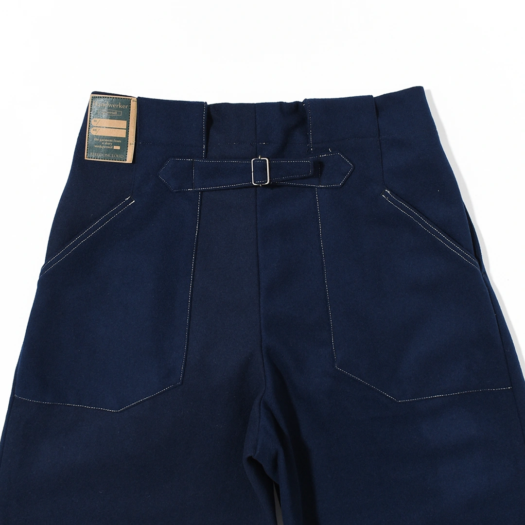 ワラシベ長者 252509)Handwerker(ハンドベーカー)HW Wide Trousers / Wool Melton