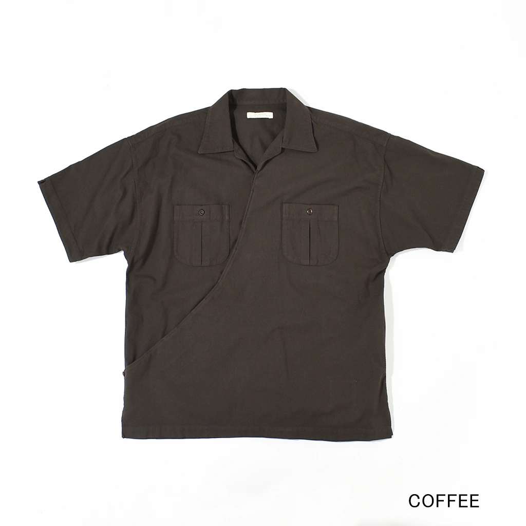 (251OJ-SH12)OLD JOE(オールドジョー)ASYMMETRY FRONT TUNIC SHIRTS (Short-Sleeve) / (アシンメトリーフロントチュニックシャツショートスリーブ)の商品画像