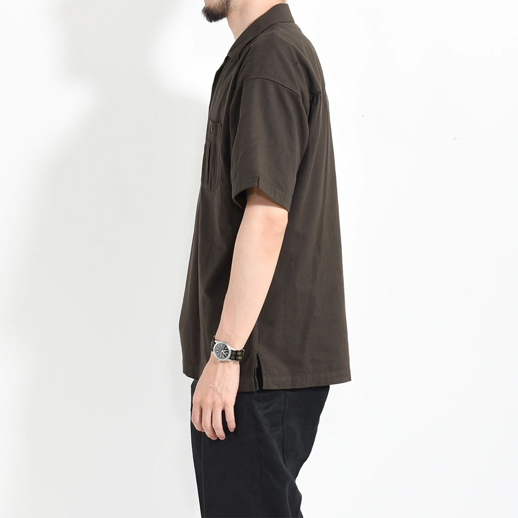 (251OJ-SH12)OLD JOE(オールドジョー)ASYMMETRY FRONT TUNIC SHIRTS (Short-Sleeve) / (アシンメトリーフロントチュニックシャツショートスリーブ)の商品画像