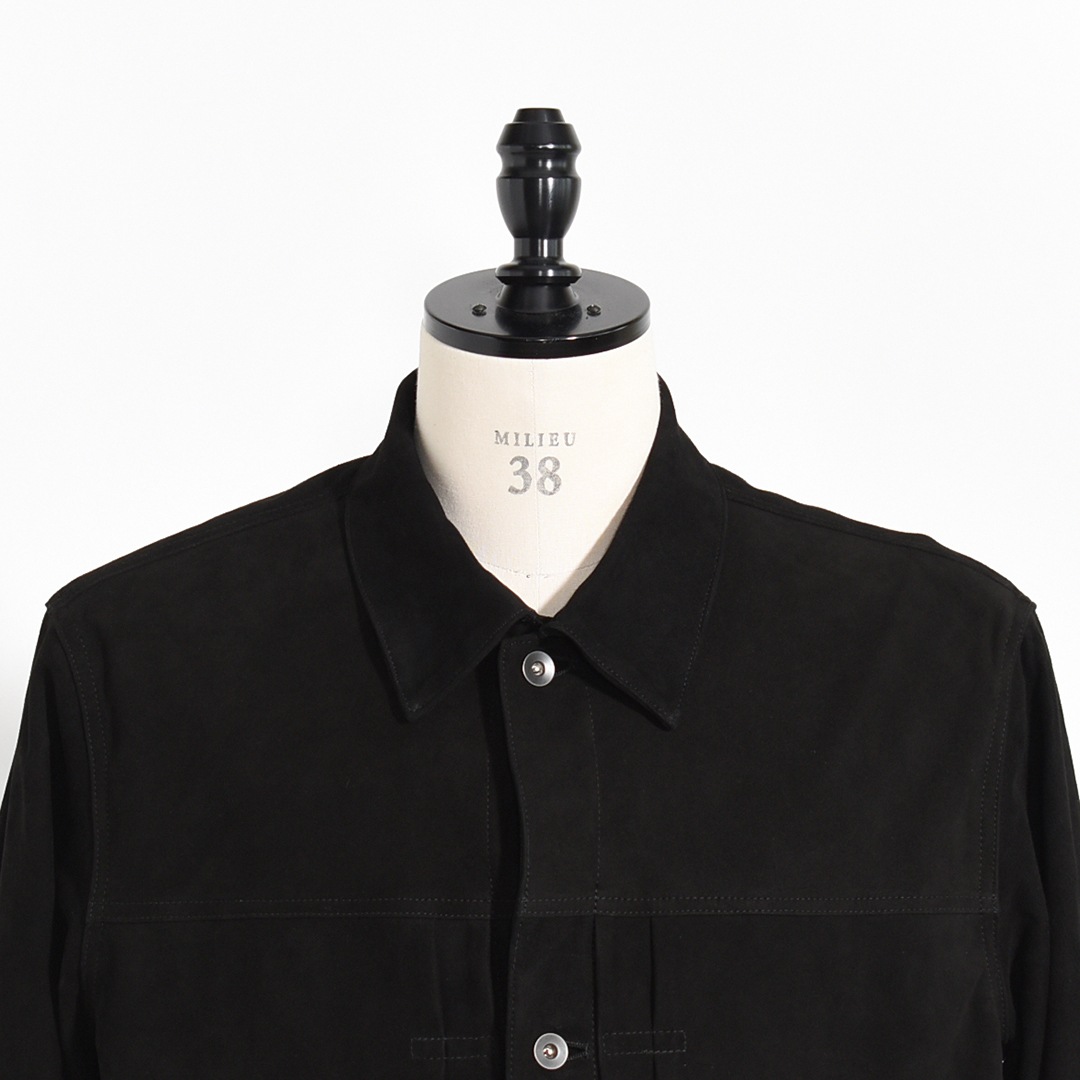 30% OFF】[m25c10bl01c]marka(マーカ) Goat Suede Suede Trucker