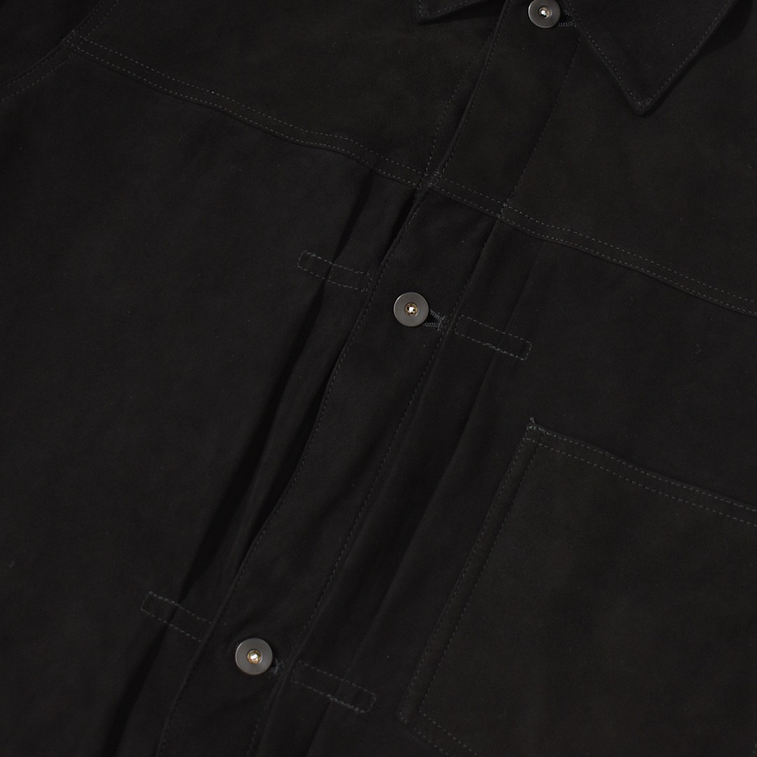30% OFF】[m25c10bl01c]marka(マーカ) Goat Suede Suede Trucker