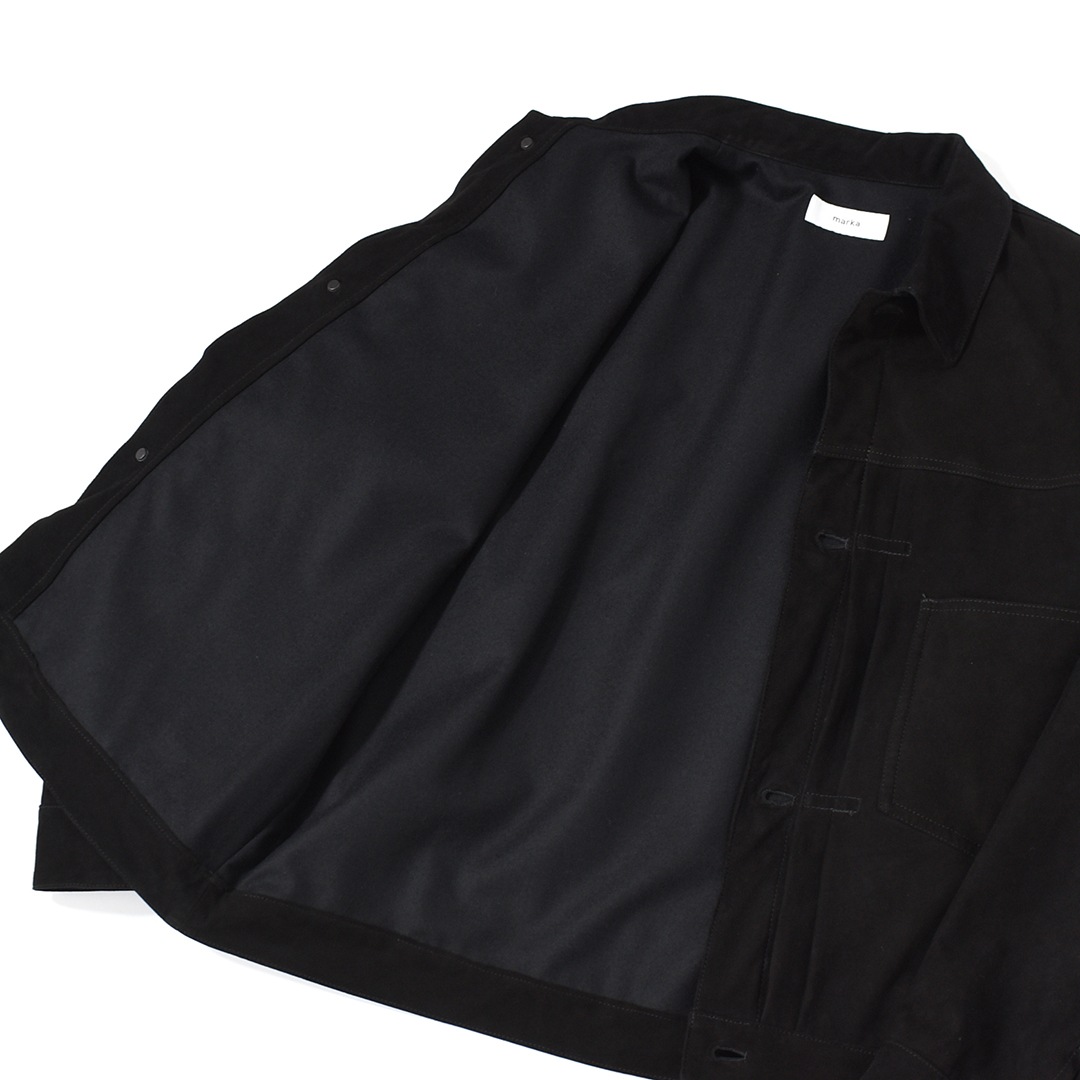30% OFF】[m25c10bl01c]marka(マーカ) Goat Suede Suede Trucker