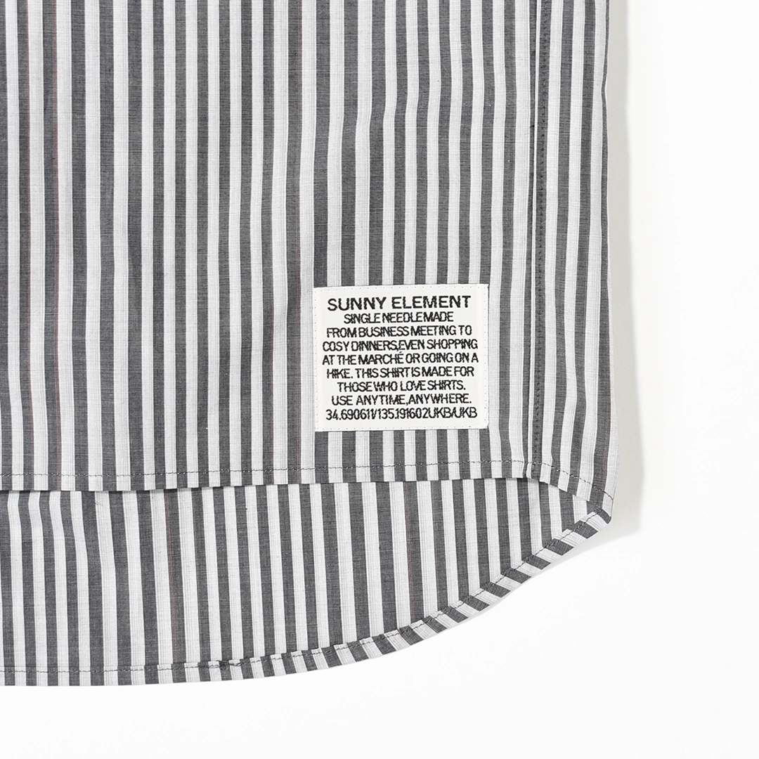 [S-008A-SS-1]SUNNY ELEMENT(サニーエレメント)Sleeping Shirt S/S(スリーピングシャツ半袖/ストライプ)の商品画像