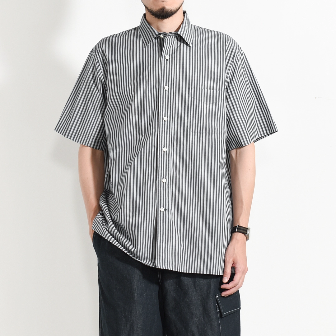 [S-008A-SS-1]SUNNY ELEMENT(サニーエレメント)Sleeping Shirt S/S(スリーピングシャツ半袖/ストライプ)の商品画像