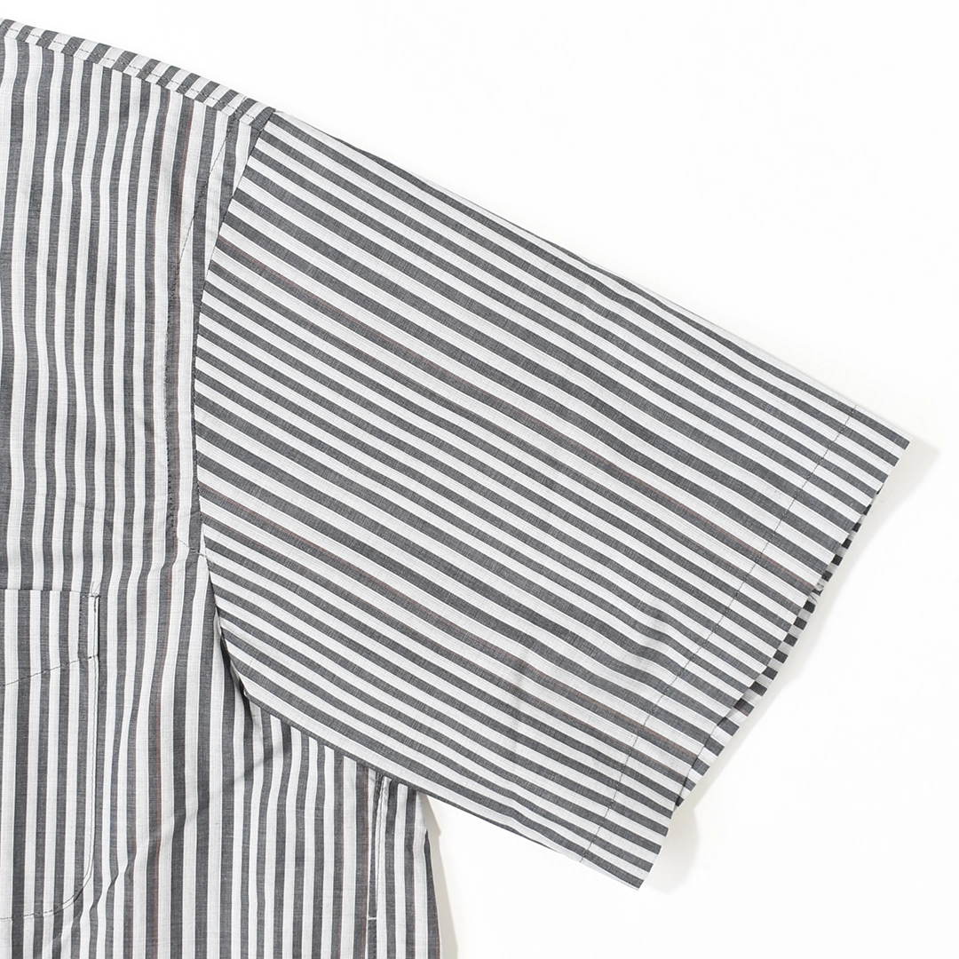 [S-008A-SS-1]SUNNY ELEMENT(サニーエレメント)Sleeping Shirt S/S(スリーピングシャツ半袖/ストライプ)の商品画像