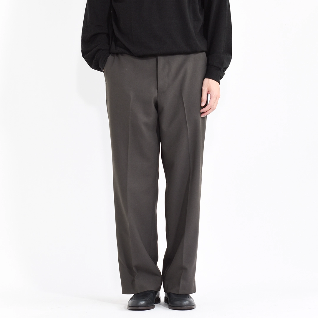 [m26c01pt02c]marka(マーカ) 2/60 Wool Tropical Melange Regular Fit Straight Trousers(ウールトロピカルメランジレギュラーフィットストレートトラウザーズ)の商品画像