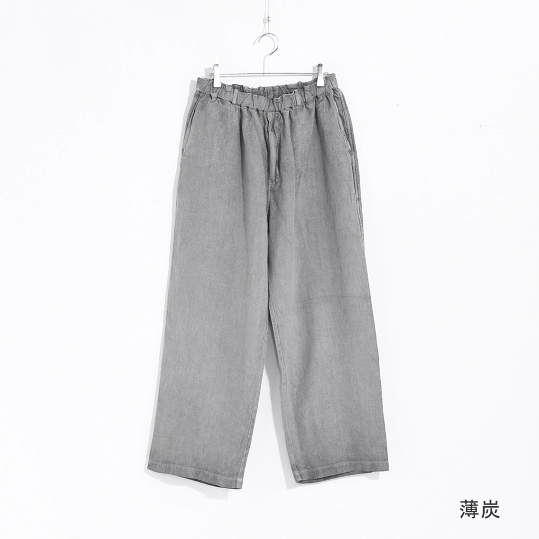 MITTAN ミッタン 麻100% ワイドパンツ サイズ3 PT-70 23AW PT-112]MITTAN(ミタン/ミッタン)大麻ワイド 厚/ワイドパンツ | MITTAN
