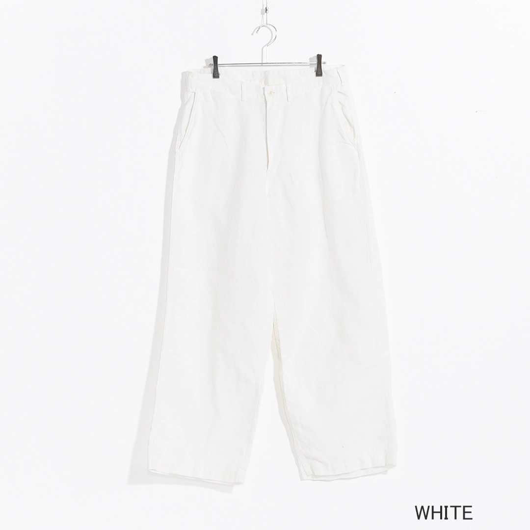 R&D.M.Co- リネンキャンバスファームパンツ オーバーオール ホワイト m26a19pt01c]marka(マーカ) 18/- Linen Canvas / U.S.Army Pants
