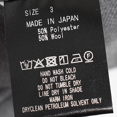 マーボー m26c06pt01c]marka(マーカ) Recycled Polyester Wool Gabardine Double