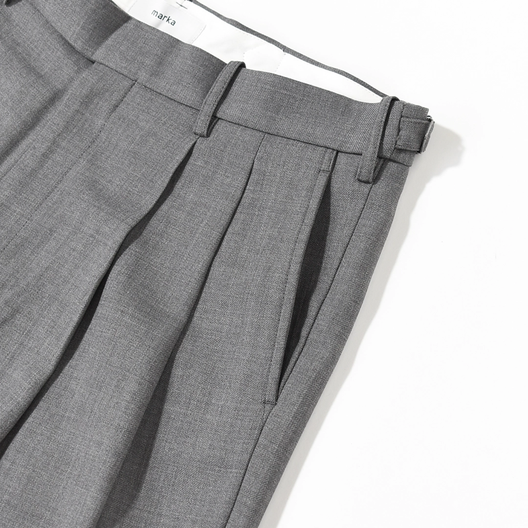 m26c06pt01c]marka(マーカ) Recycled Polyester Wool Gabardine Double