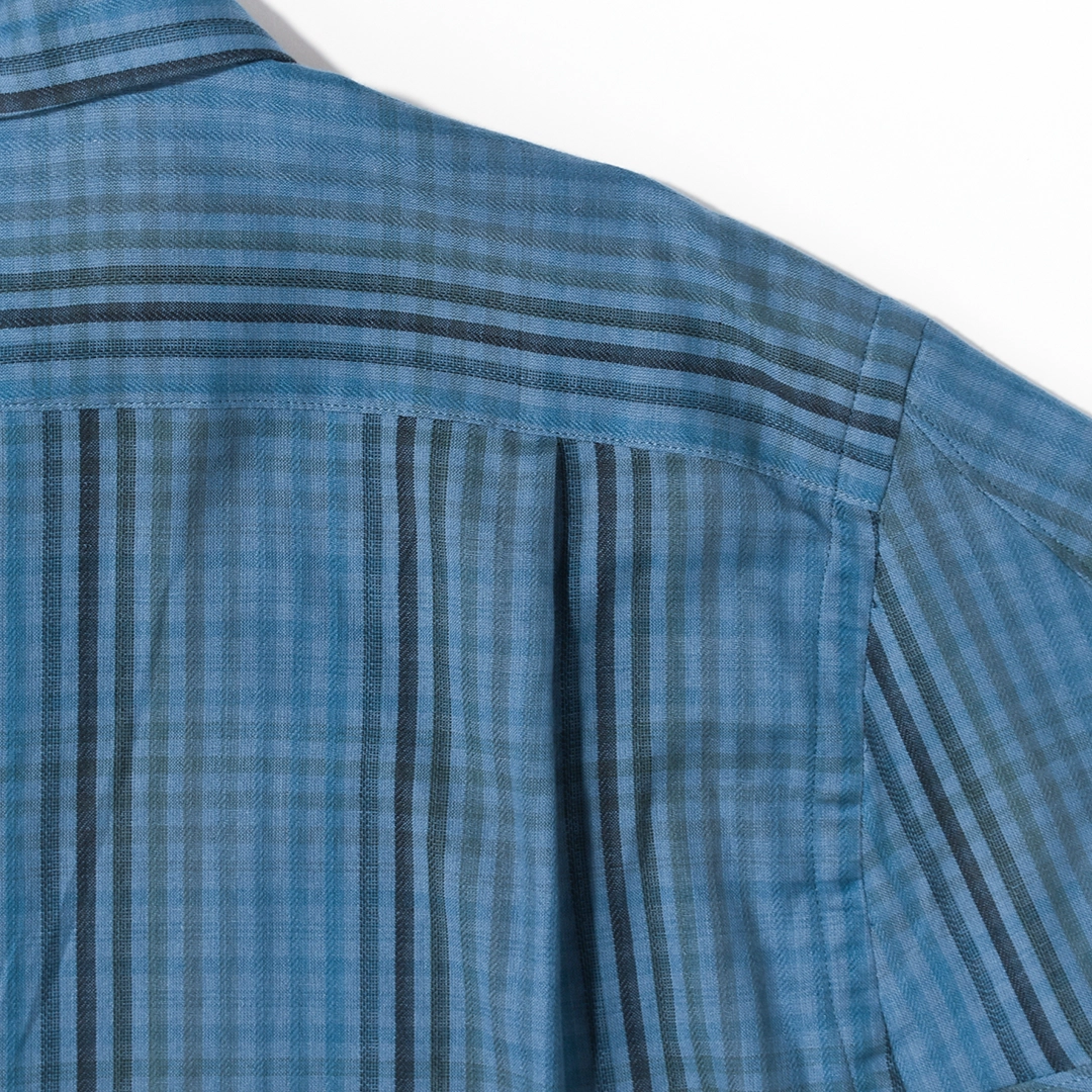 [S-046-1]SUNNY ELEMENT(サニーエレメント)River Shirt S/S(リバーシャツ半袖/ブルーチェック)の商品画像