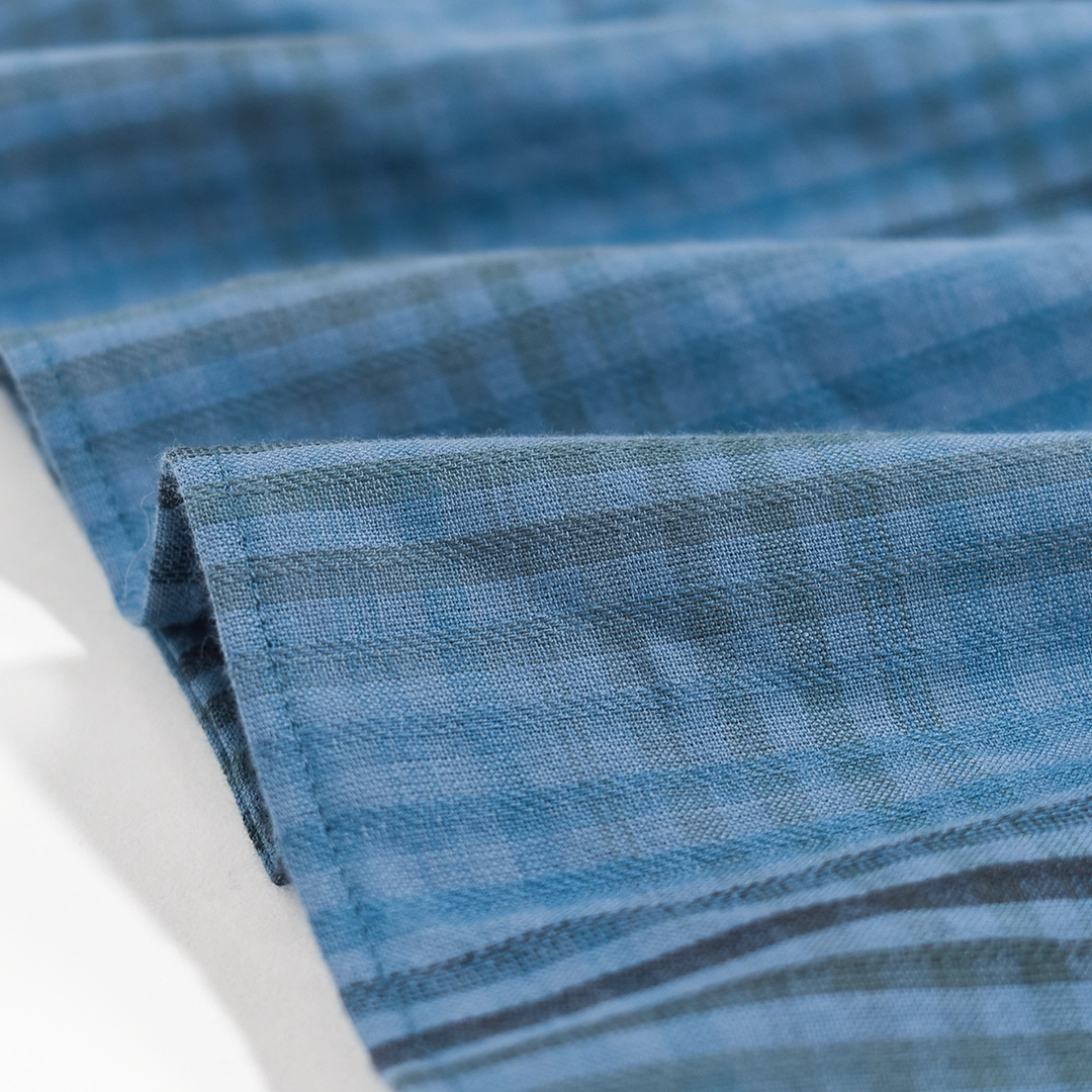 [S-046-1]SUNNY ELEMENT(サニーエレメント)River Shirt S/S(リバーシャツ半袖/ブルーチェック)の商品画像