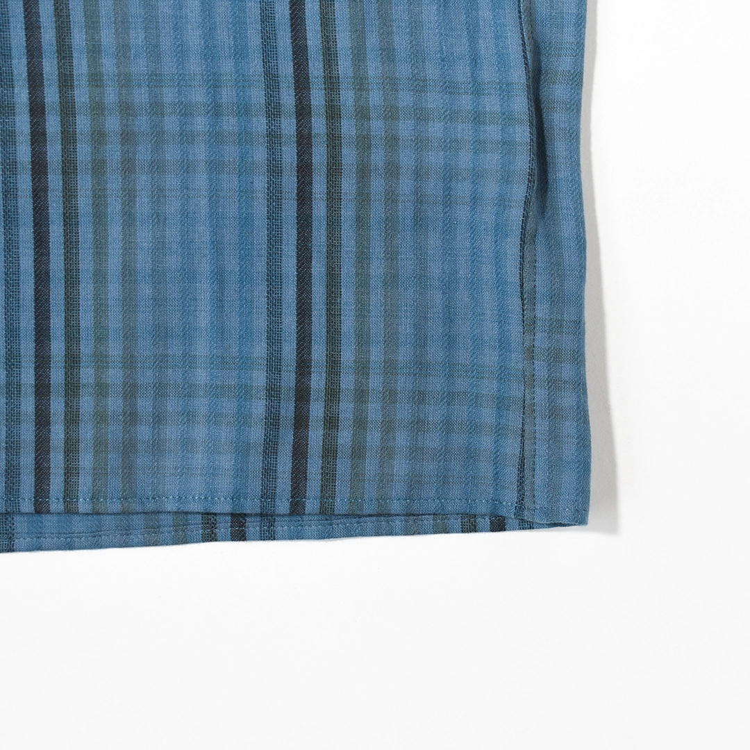 [S-046-1]SUNNY ELEMENT(サニーエレメント)River Shirt S/S(リバーシャツ半袖/ブルーチェック)の商品画像