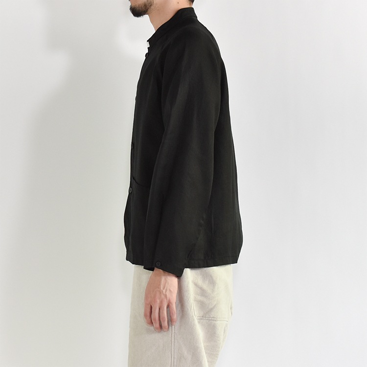 MITTAN JK-44B さざ波大麻ジャケット 松煙 3 JK-44B]MITTAN(ミタン/ミッタン)さざ波大麻ジャケット(ベンガラ