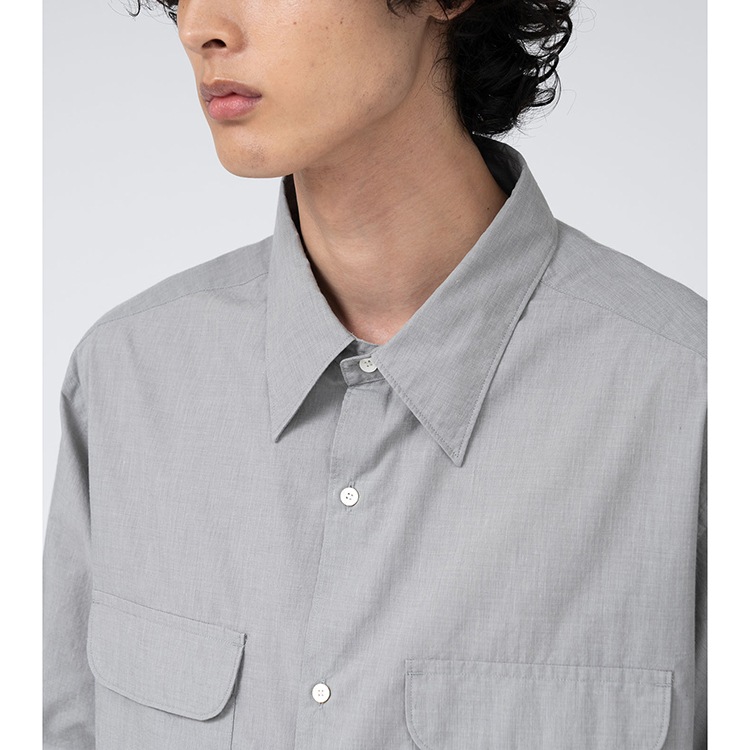 【nanamica】Open Collar End On End Shirt nanamica SS25-Open Collar End On End Shirt – nanamica NEW YORK