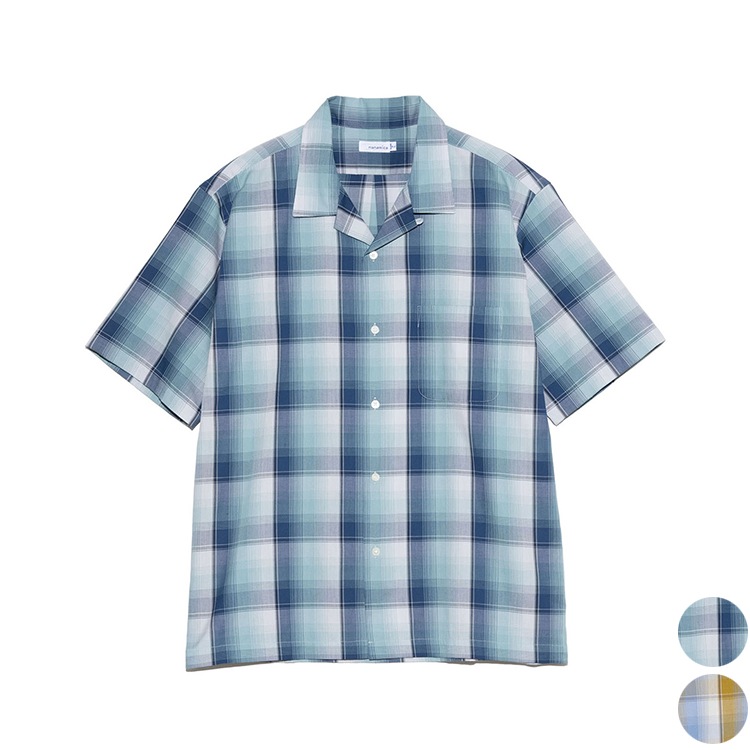 50% OFF】[S25SG076]nanamica(ナナミカ) Open Collar Pique S/S