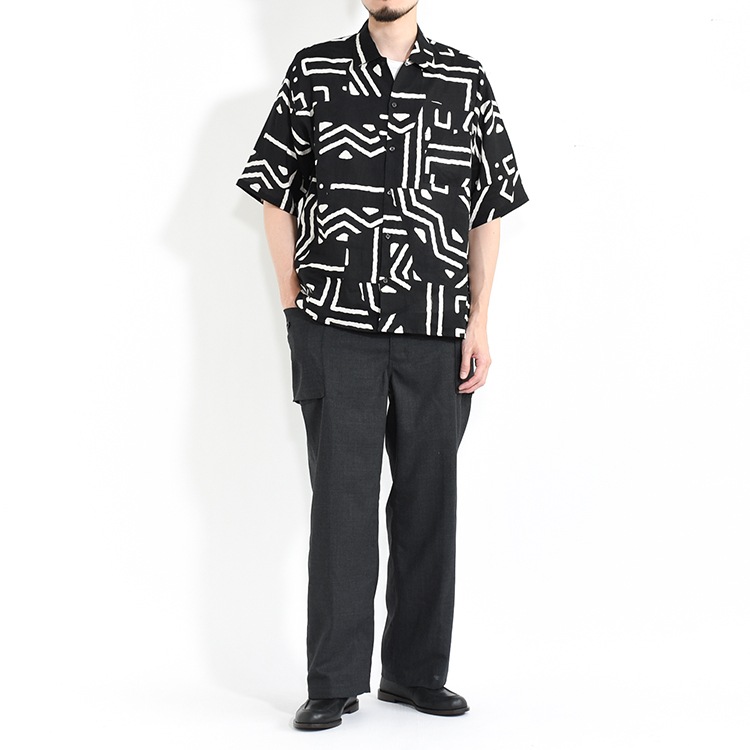 30% OFF】[m25b01sh02b]marka(マーカ) LINEN TROPICAL OPEN