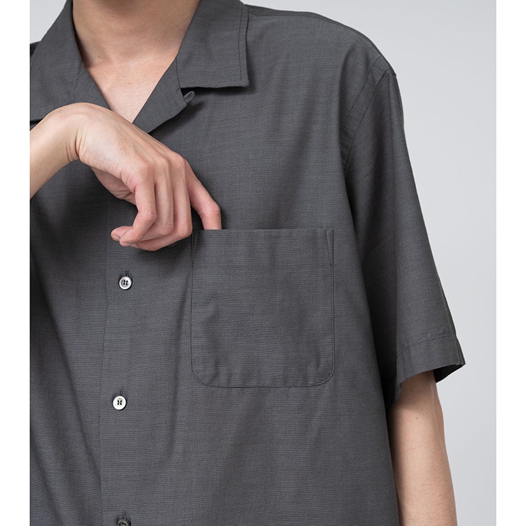 30% OFF】[S25SG119]nanamica(ナナミカ) Open Collar Panama S/S Shirt
