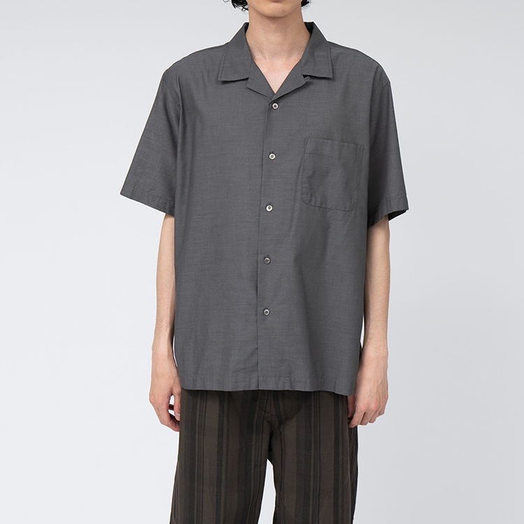 30% OFF】[S25SG119]nanamica(ナナミカ) Open Collar Panama S/S Shirt