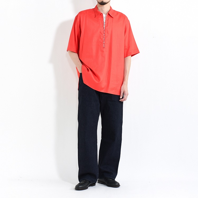 30% OFF】[ULSH58-KA197]ULTERIOR(アルテリア)RAYON LINEN TWILL HALF