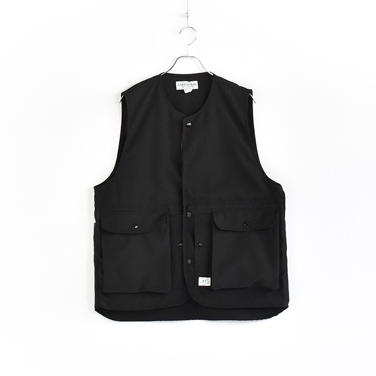 SF-242102]SASSAFRAS(ササフラス)Cultivator Vest / Wool Like