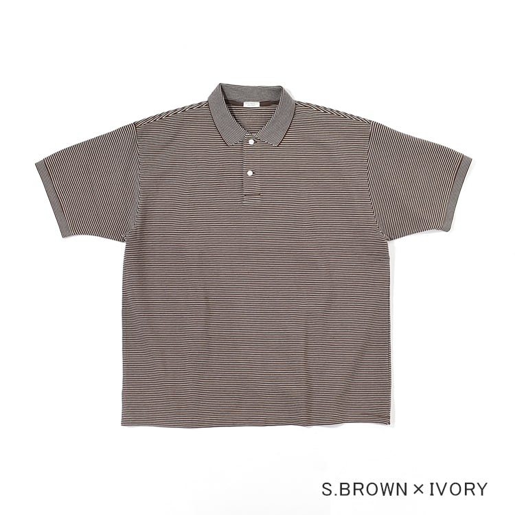 PMAT-CS01]PHIGVEL(フィグベル) Raschel Border Short Sleeve Top