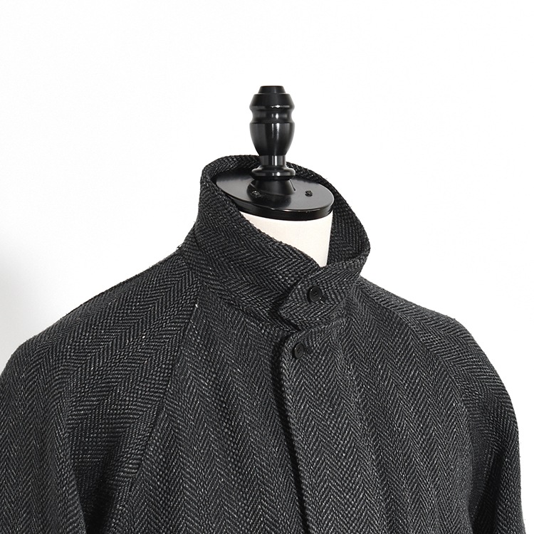 AD2013 archive 丸襟ウールオーバーコート 黒 ラウンドカラー 251OJ-JK02)OLD JOE(オールドジョー)ROUND-COLLAR MOTORING