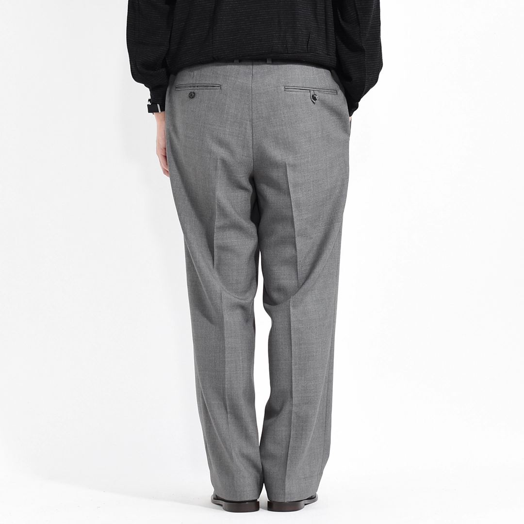 [m26c06pt02c]marka(マーカ) Recycled Polyester Wool Gabardine Regular Fit Straight Trousers(リサイクルポリエステルウールギャバジンレギュラーフィットストレートトラウザーズ)の商品画像