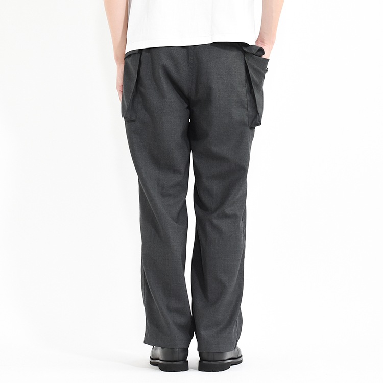 パンツ phigvel HOPSACK WIDE POCKET TROUSERS PHIGVEL - HOPSACK WIDE POCKET TROUSERS - FOREST – anemoscope