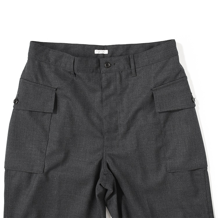 PMAT-PT06]PHIGVEL(フィグベル) HOPSACK WIDE POCKET TROUSERS