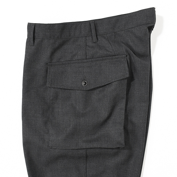 PMAT-PT06]PHIGVEL(フィグベル) HOPSACK WIDE POCKET TROUSERS