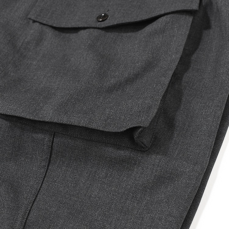 パンツ phigvel HOPSACK WIDE POCKET TROUSERS PHIGVEL - HOPSACK WIDE POCKET TROUSERS - FOREST – anemoscope